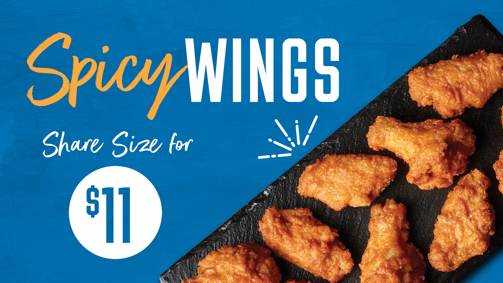 Spicy wings are our best seller! Come in to our 24 hr convenience store for our lunch menu today!