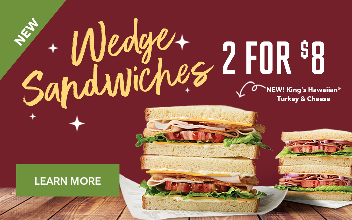 New Turkey and Cheese Wedge Sandwich on the Lunch Menu at Your Local Convenience Store